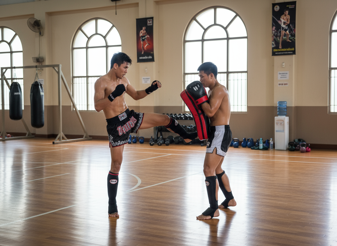 Firefly Gemini Flash Ich benoetige ein Bild fuer meine Webseite auf dem der Sport Muay Thai zu sehen ist. D 276332